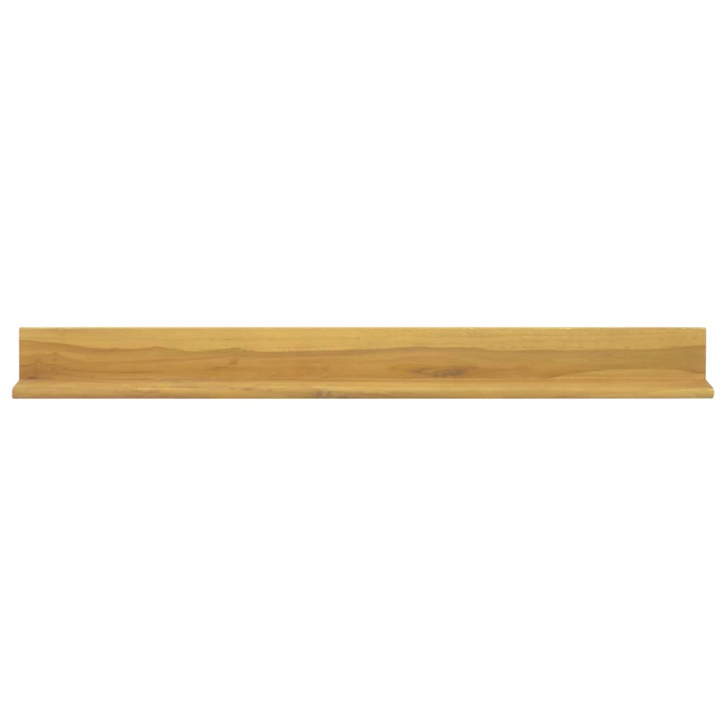 Ράφια Τοίχου 2 τεμ. 110 x 10 x 10 εκ. από Μασίφ Ξύλο Teak
