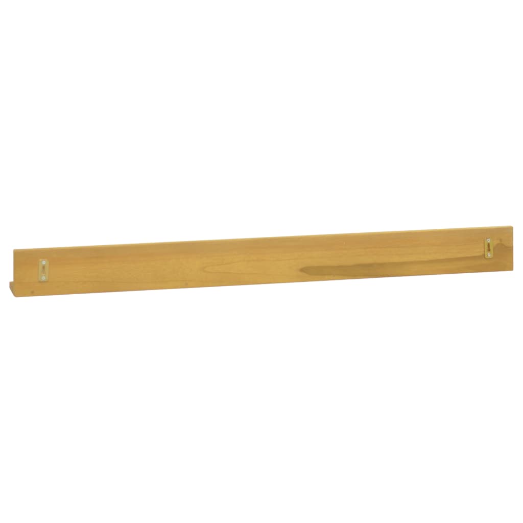 Ράφια Τοίχου 2 τεμ. 110 x 10 x 10 εκ. από Μασίφ Ξύλο Teak