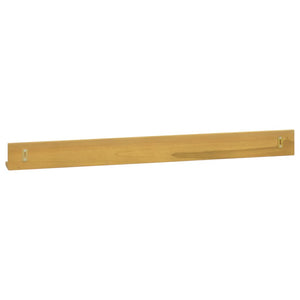 Ράφια Τοίχου 2 τεμ. 110 x 10 x 10 εκ. από Μασίφ Ξύλο Teak