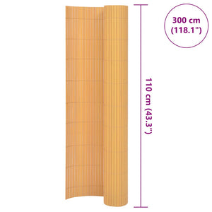 Περίφραξη Κήπου Διπλής Όψης Κίτρινη 110 x 300 εκ.