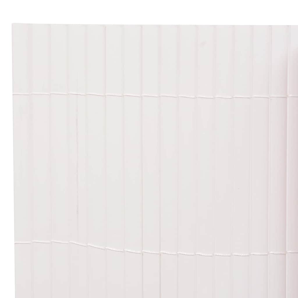 Περίφραξη Κήπου Διπλής Όψης Λευκή 110 x 400 εκ.