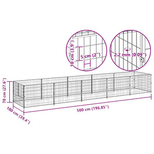 Σπιτάκι Σκύλου Μαύρο 5 μ² Ατσάλινο - PAKOBAZAAR