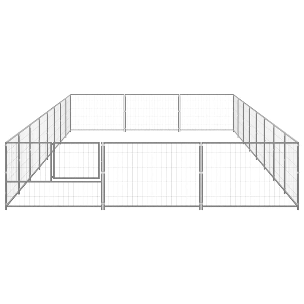 Σπιτάκι Σκύλου Ασημί 24 μ² Ατσάλινο - PAKOBAZAAR