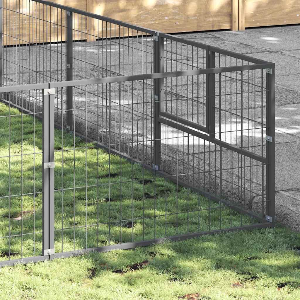 Σπιτάκι Σκύλου Ασημί 50 μ² Ατσάλινο - PAKOBAZAAR