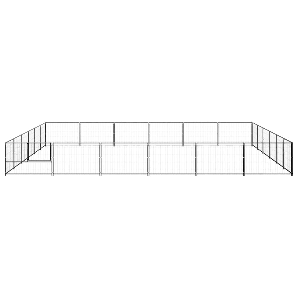 Σπιτάκι Σκύλου Μαύρο 36 μ² Ατσάλινο - PAKOBAZAAR