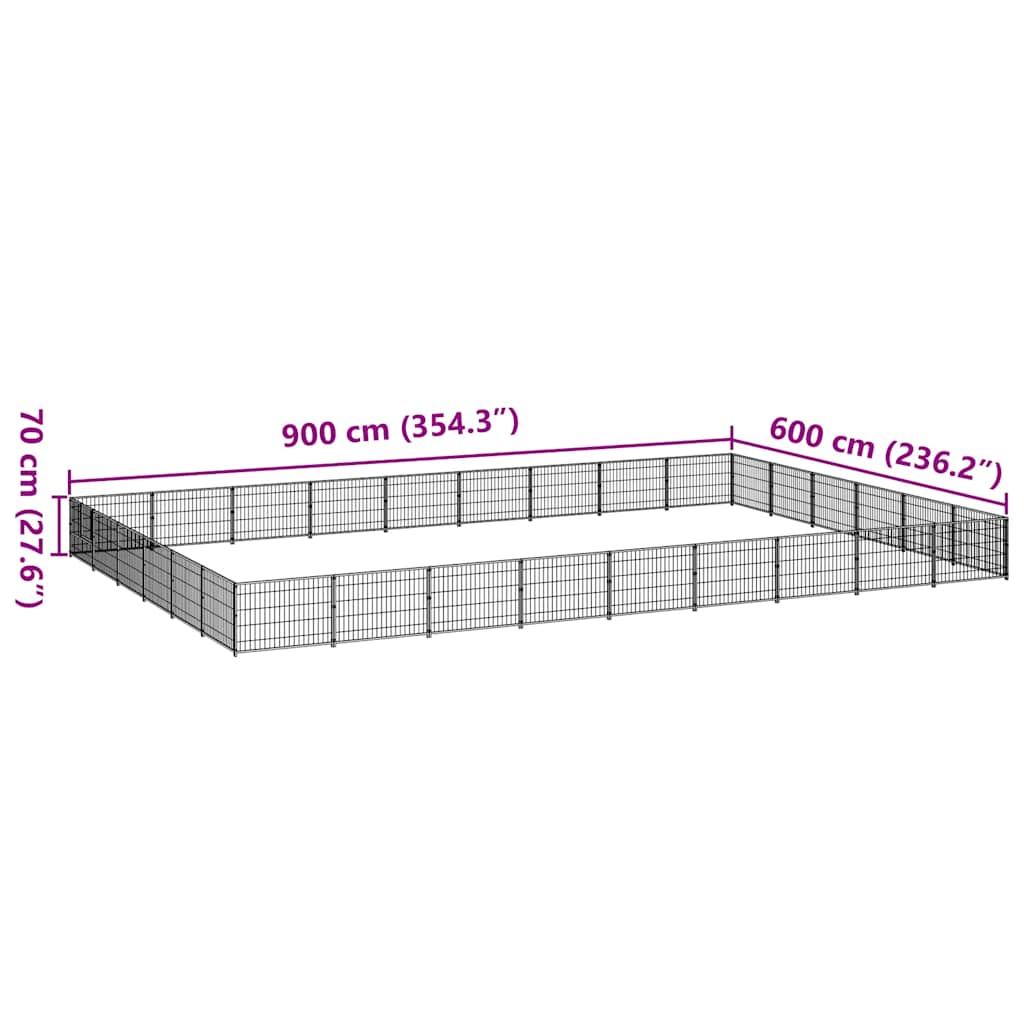 Σπιτάκι Σκύλου Ασημί 54 μ² Ατσάλινο - PAKOBAZAAR