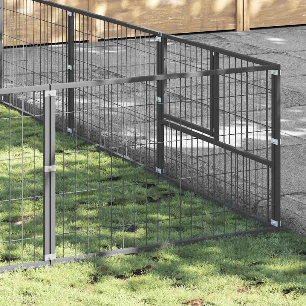 Σπιτάκι Σκύλου Ασημί 60 μ² Ατσάλινο - PAKOBAZAAR