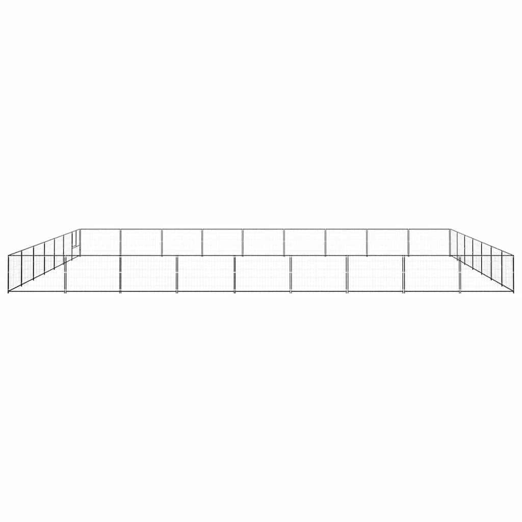 Σπιτάκι Σκύλου Μαύρο 63 μ² Ατσάλινο - PAKOBAZAAR