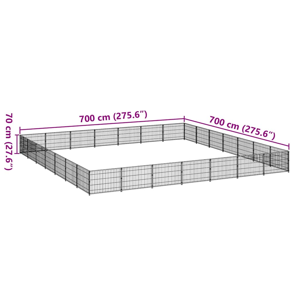 Σπιτάκι Σκύλου Ασημί 49 μ² Ατσάλινο - PAKOBAZAAR