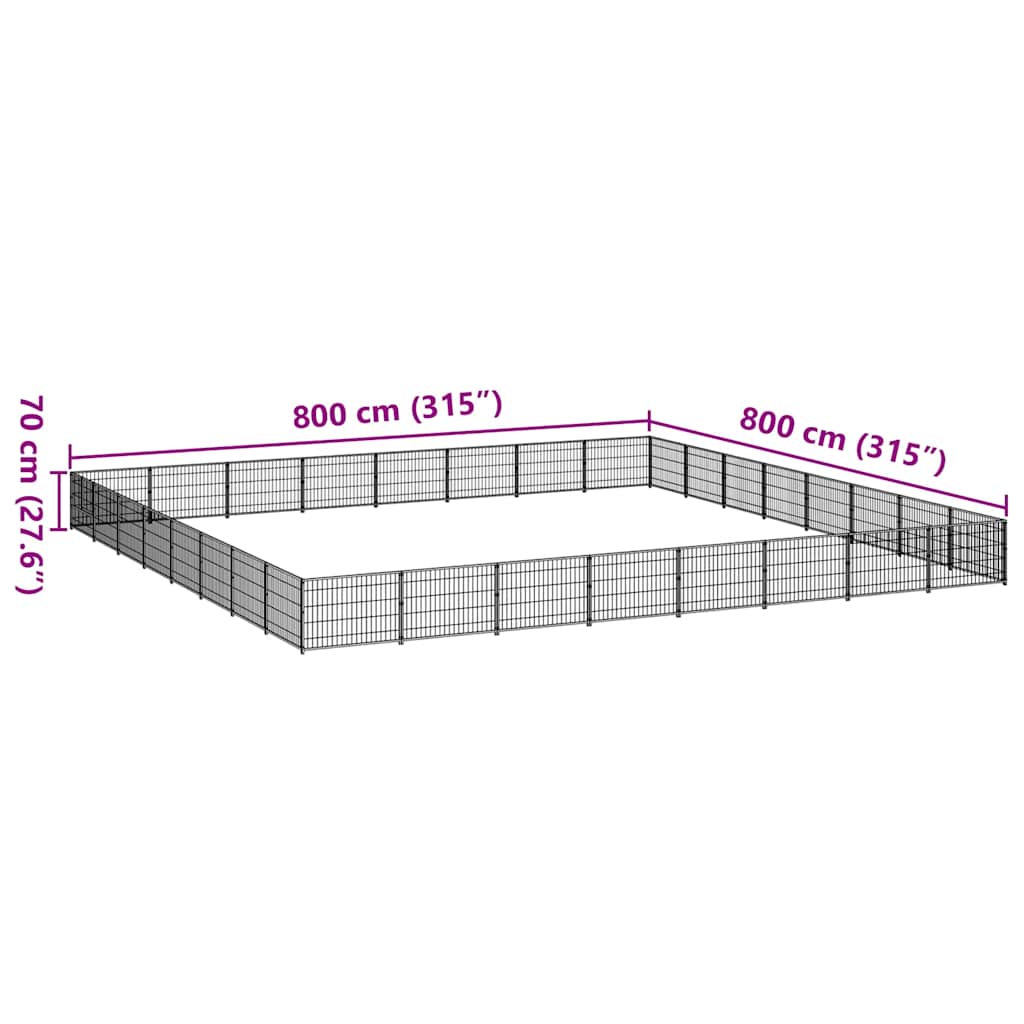 Σπιτάκι Σκύλου Ασημί 64 μ² Ατσάλινο - PAKOBAZAAR