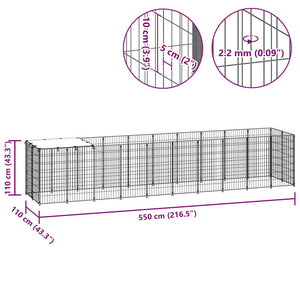 Σπιτάκι Σκύλου Ασημί 6,05 m² Ατσάλινο - PAKOBAZAAR