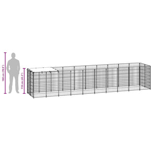 Σπιτάκι Σκύλου Ασημί 6,05 m² Ατσάλινο - PAKOBAZAAR