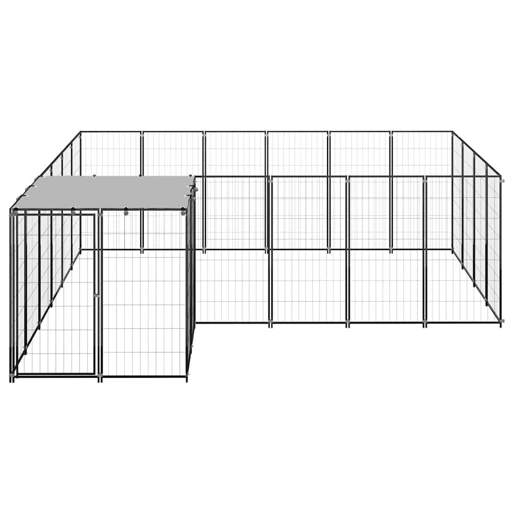 Σπιτάκι Σκύλου Μαύρο 8,47 μ² Ατσάλινο - PAKOBAZAAR