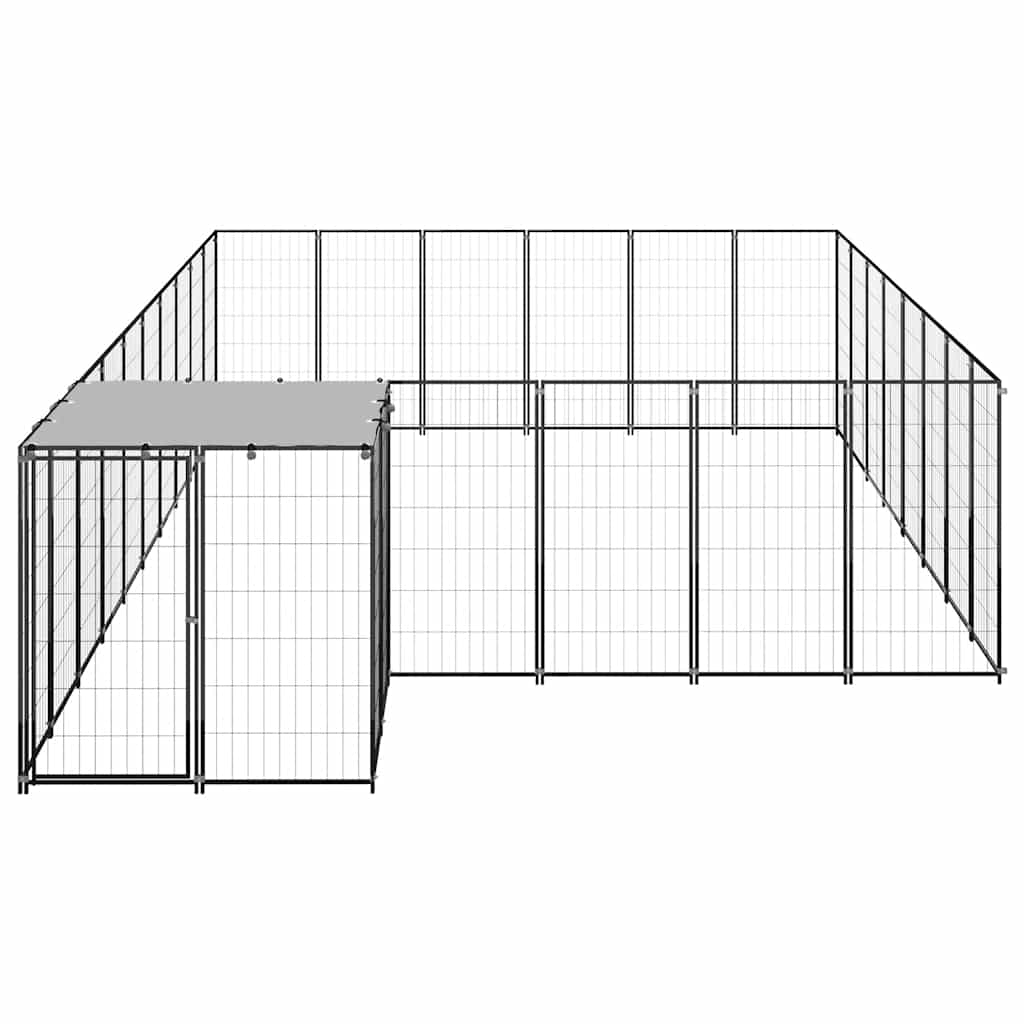 Σπιτάκι Σκύλου Μαύρο 15,73 μ² Ατσάλινο - PAKOBAZAAR