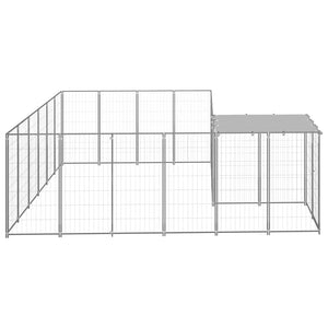 Σπιτάκι Σκύλου Ασημί 8,47 μ² Ατσάλινο - PAKOBAZAAR