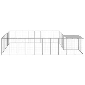Σπιτάκι Σκύλου Ασημί 15,73 μ² Ατσάλινο - PAKOBAZAAR