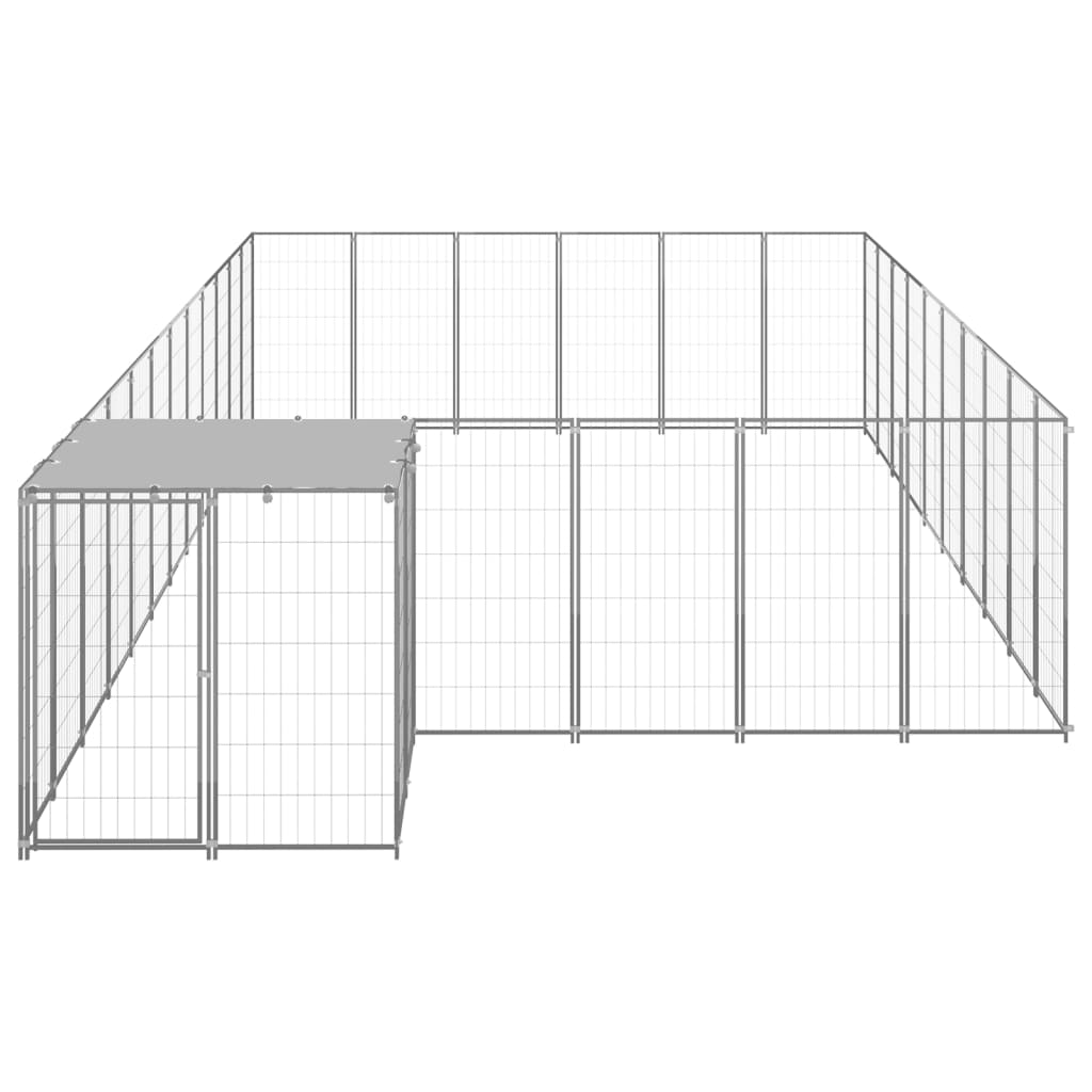 Σπιτάκι Σκύλου Ασημί 19,36 μ² Ατσάλινο - PAKOBAZAAR