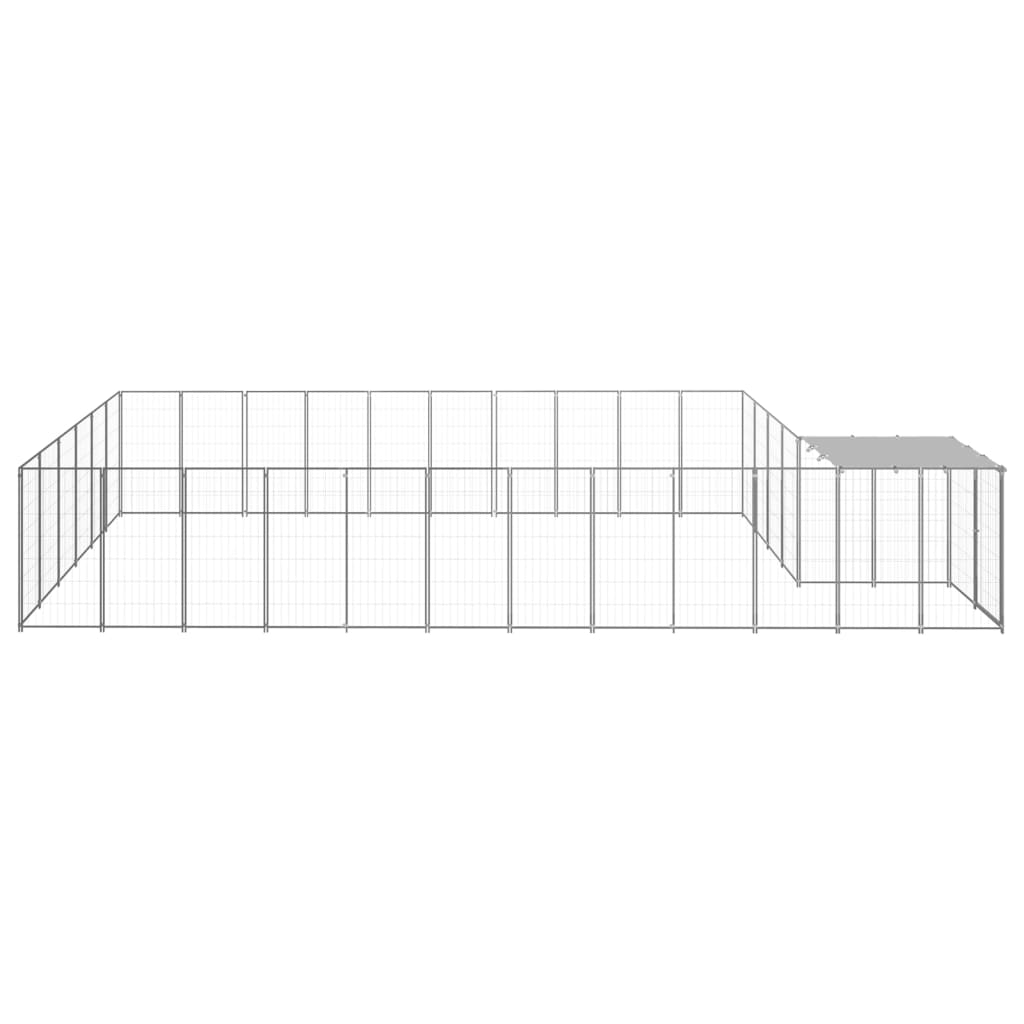 Σπιτάκι Σκύλου Ασημί 19,36 μ² Ατσάλινο - PAKOBAZAAR