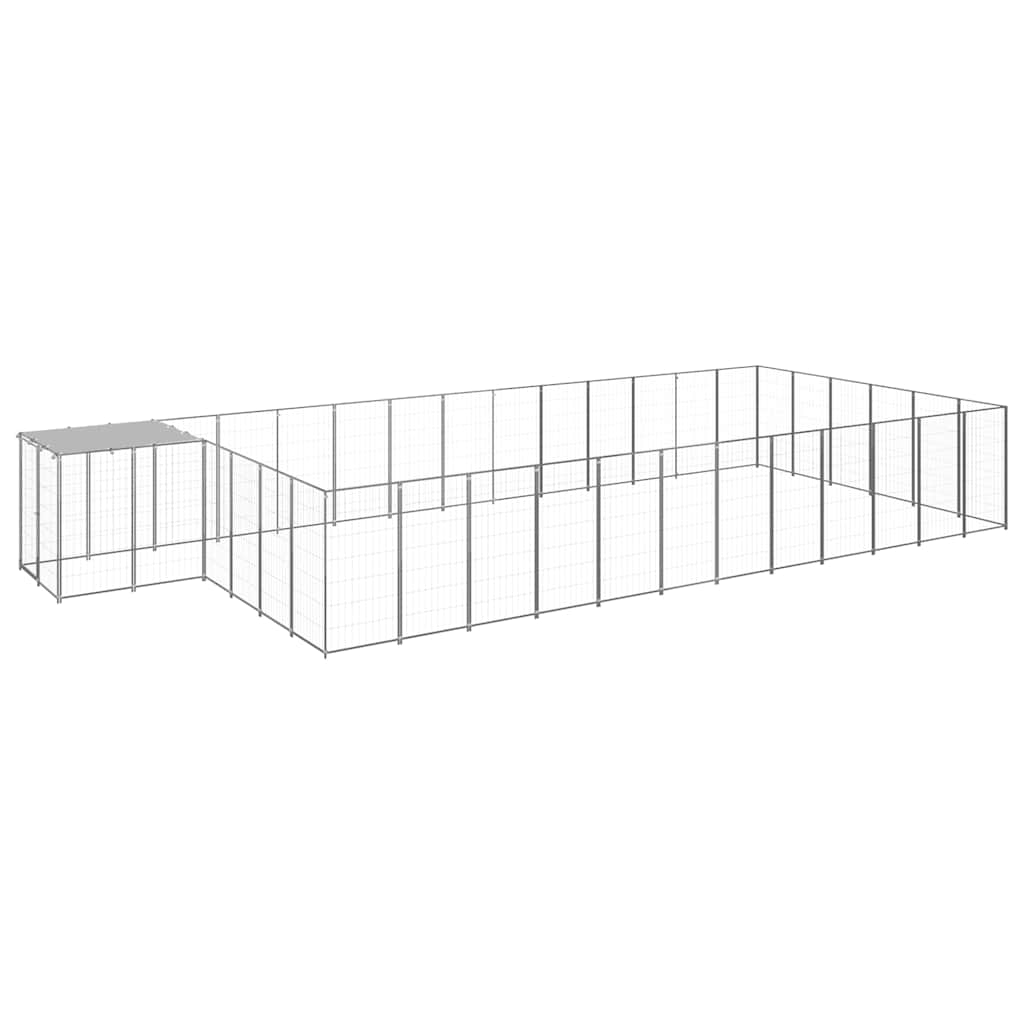 Σπιτάκι Σκύλου Ασημί 22,99 μ² Ατσάλινο - PAKOBAZAAR