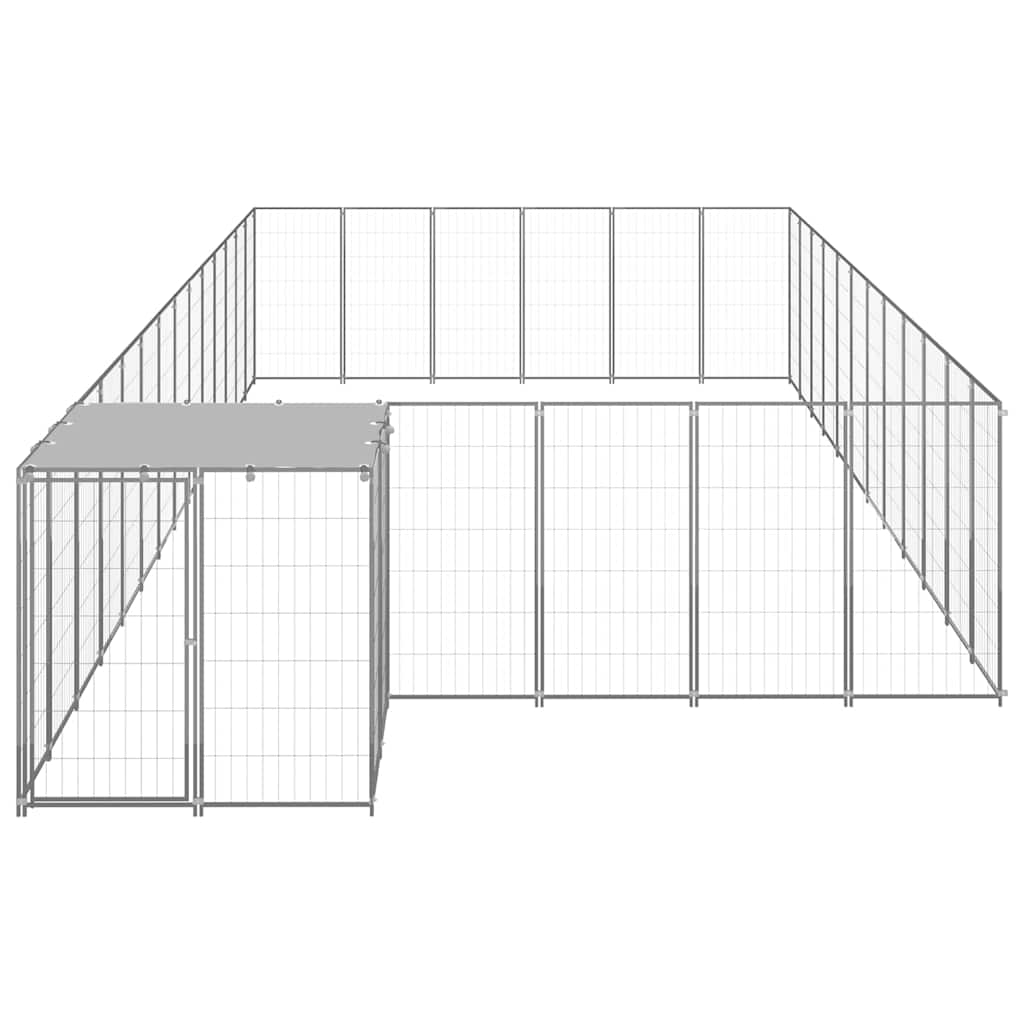 Σπιτάκι Σκύλου Ασημί 22,99 μ² Ατσάλινο - PAKOBAZAAR