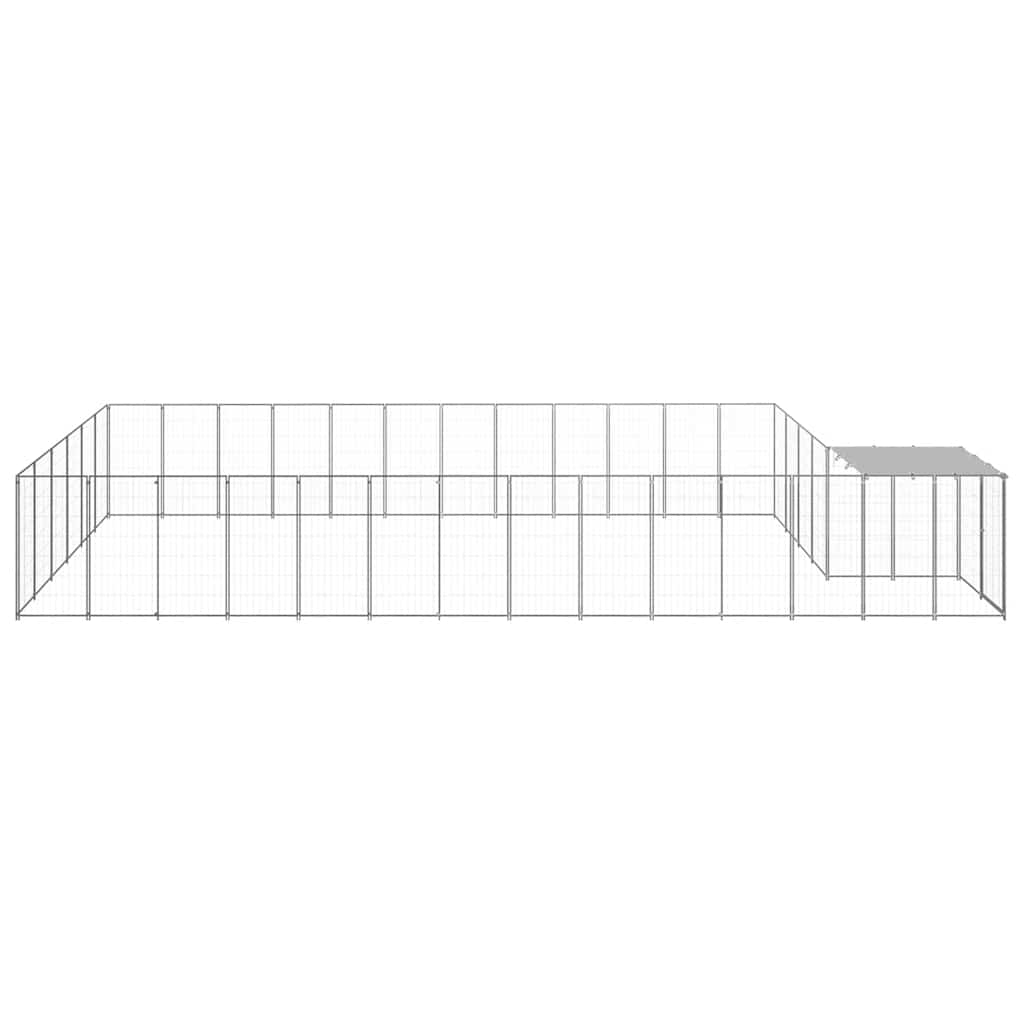 Σπιτάκι Σκύλου Ασημί 22,99 μ² Ατσάλινο - PAKOBAZAAR
