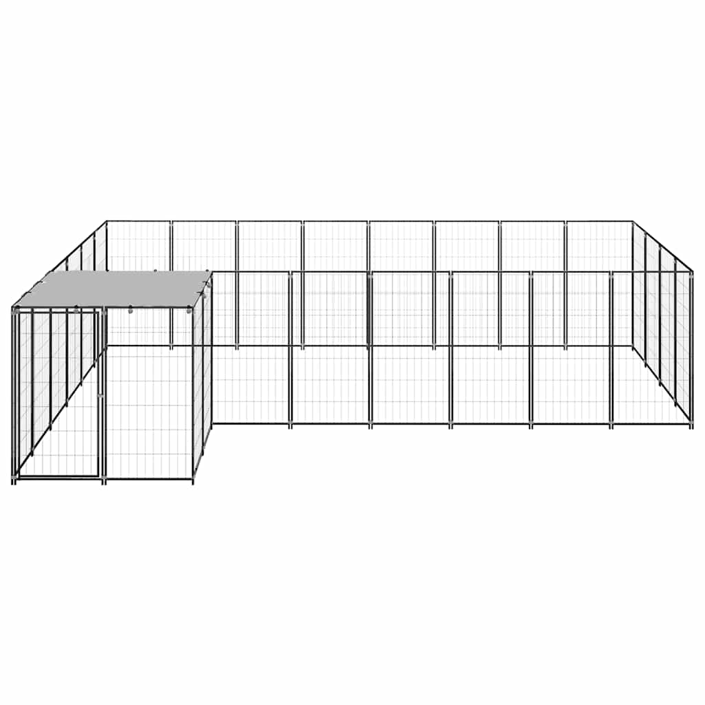 Σπιτάκι Σκύλου Μαύρο 10,89 μ² Ατσάλινο - PAKOBAZAAR