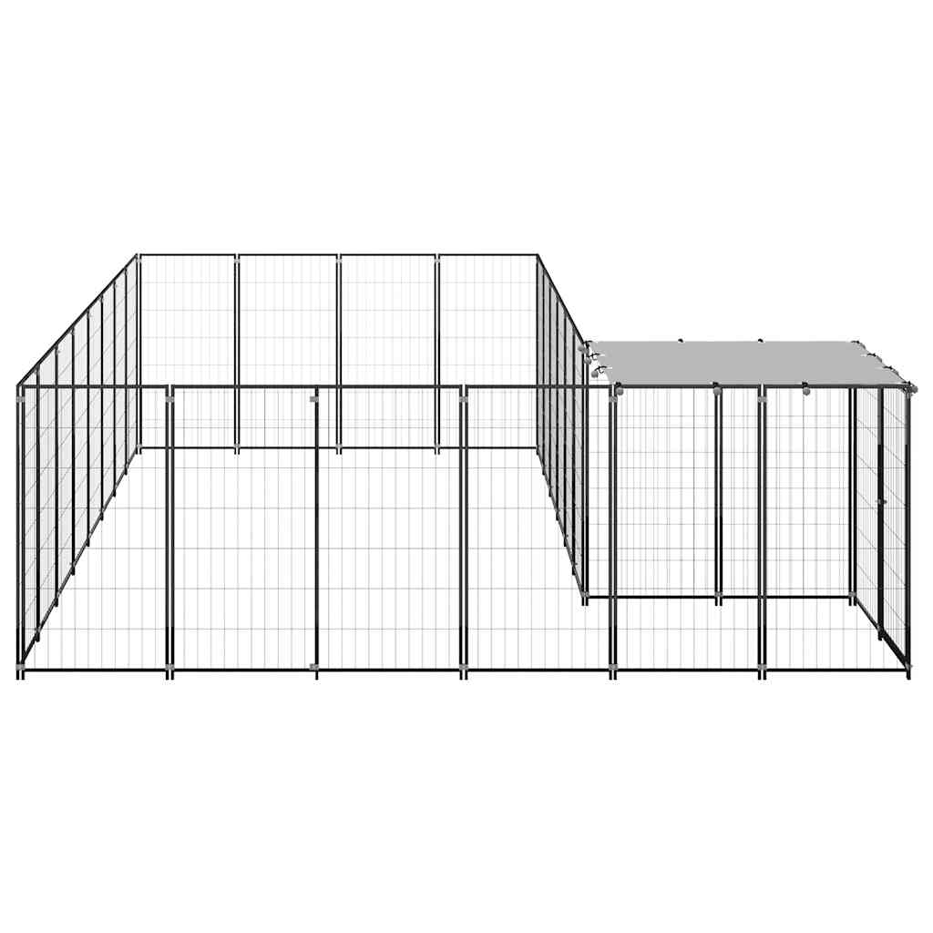 Σπιτάκι Σκύλου Μαύρο 10,89 μ² Ατσάλινο - PAKOBAZAAR