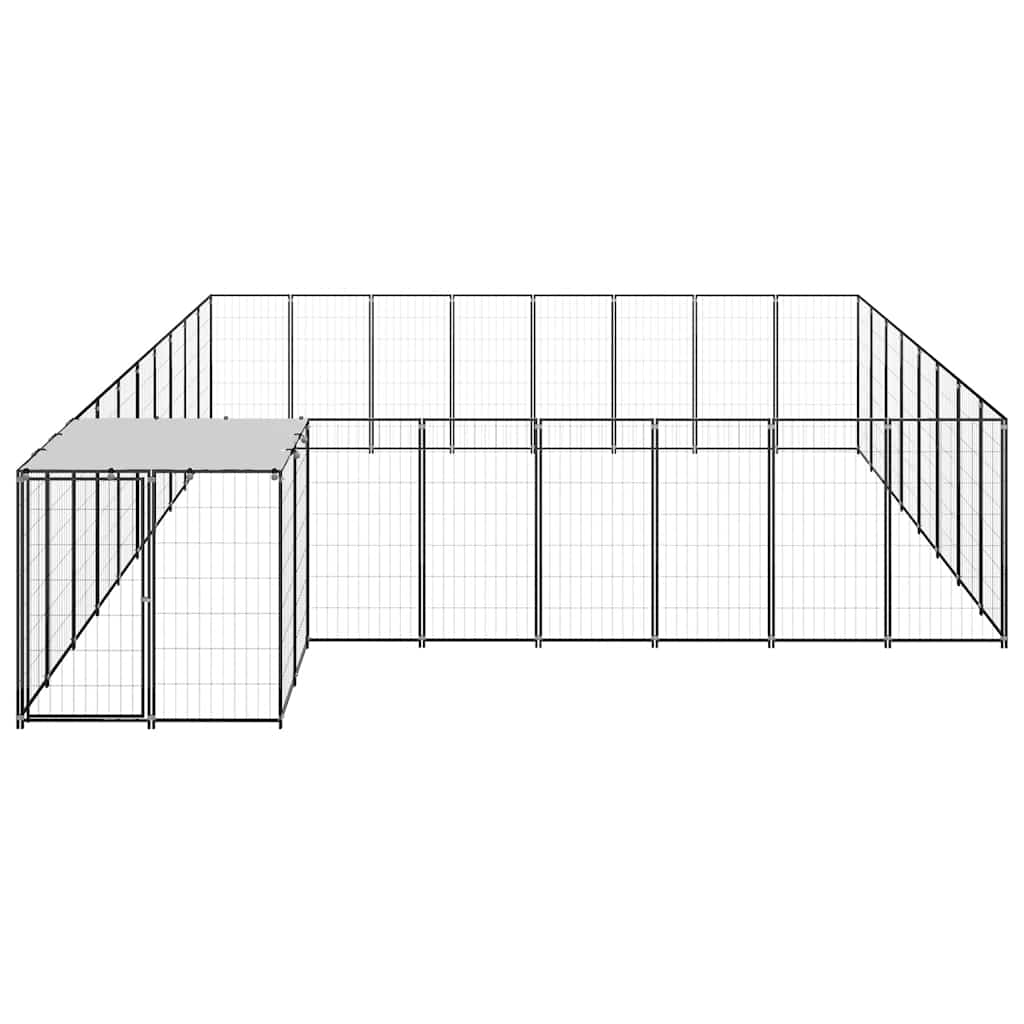 Σπιτάκι Σκύλου Μαύρο 20,57 μ² Ατσάλινο - PAKOBAZAAR