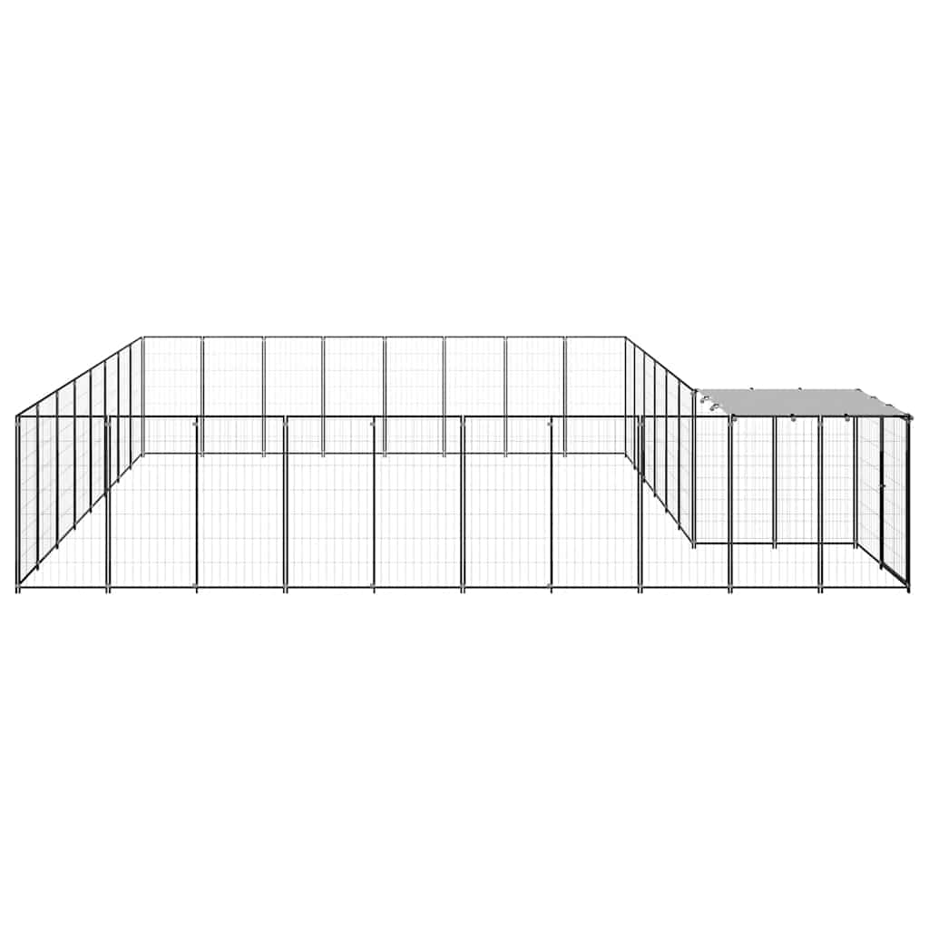 Σπιτάκι Σκύλου Μαύρο 20,57 μ² Ατσάλινο - PAKOBAZAAR