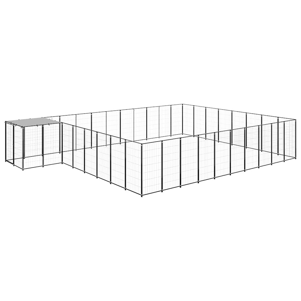 Σπιτάκι Σκύλου Μαύρο 25,41 μ² Ατσάλινο - PAKOBAZAAR