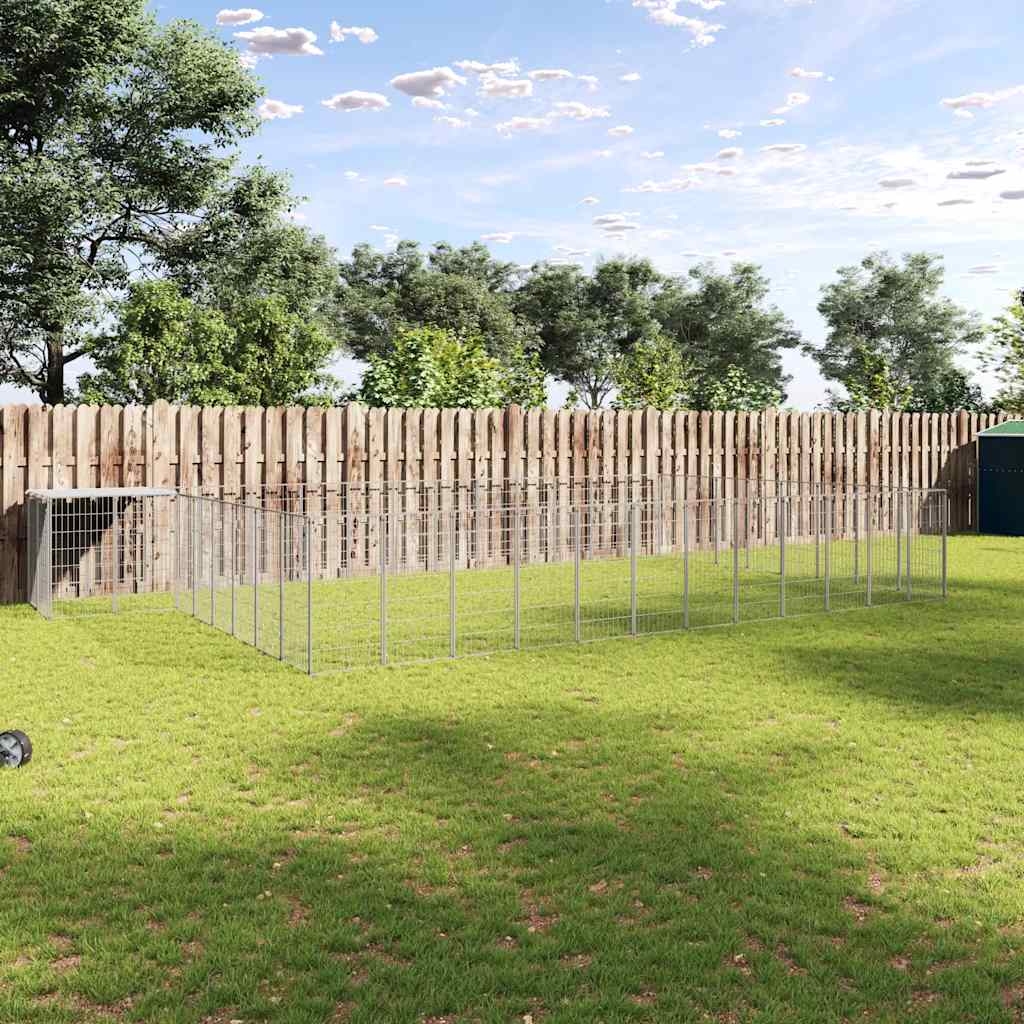 Σπιτάκι Σκύλου Ασημί 25,41 μ² Ατσάλινο - PAKOBAZAAR