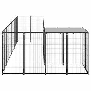 Σπιτάκι Σκύλου Μαύρο 7,26 μ² Ατσάλινο - PAKOBAZAAR