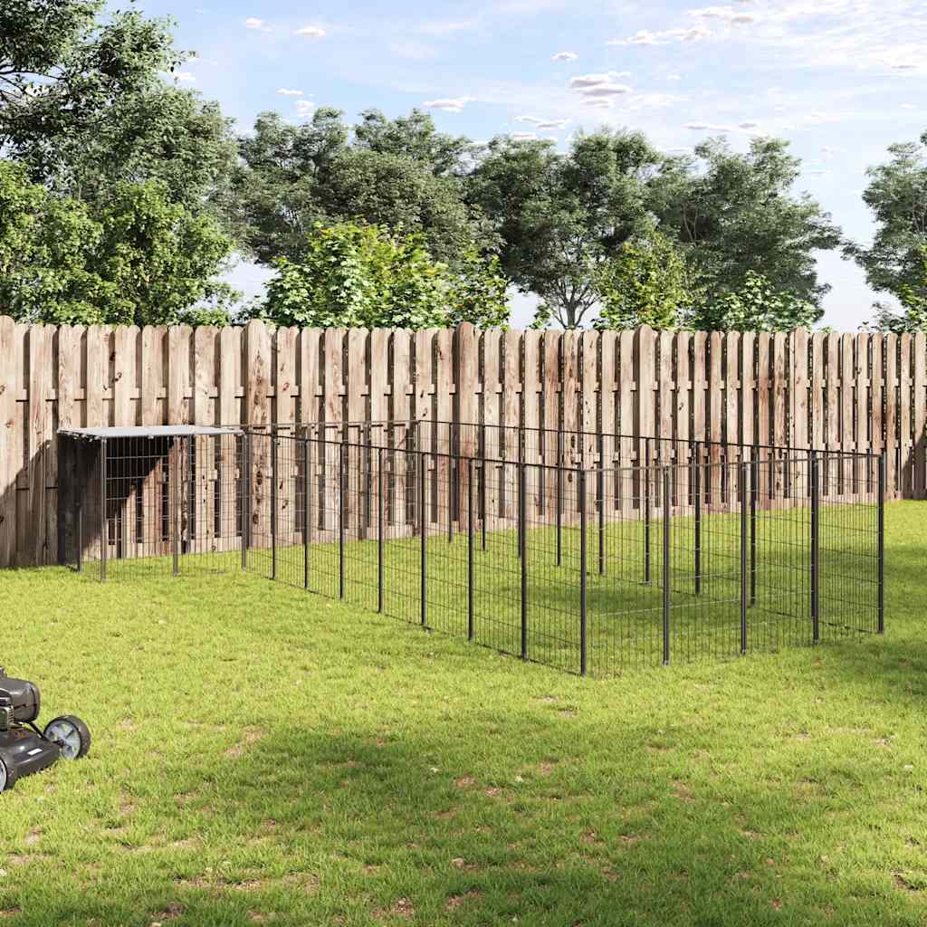 Σπιτάκι Σκύλου Μαύρο 13,31 μ² Ατσάλινο - PAKOBAZAAR