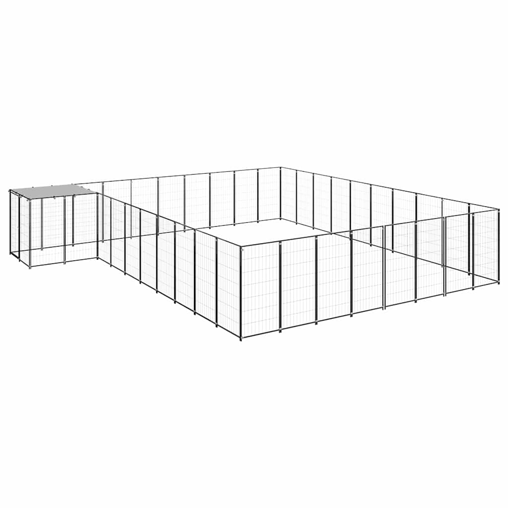 Σπιτάκι Σκύλου Μαύρο 25,41 μ² Ατσάλινο - PAKOBAZAAR