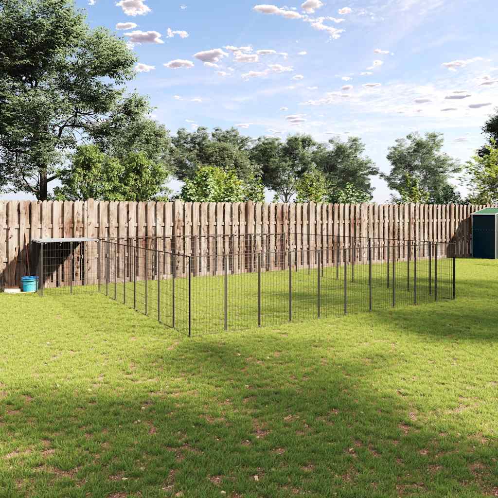 Σπιτάκι Σκύλου Μαύρο 31,46 μ² Ατσάλινο - PAKOBAZAAR