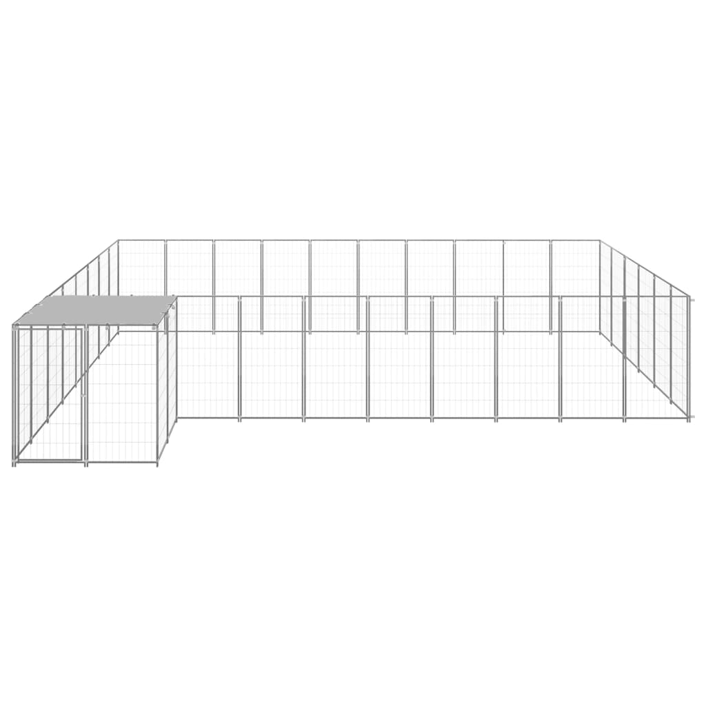 Σπιτάκι Σκύλου Ασημί 19,36 μ² Ατσάλινο - PAKOBAZAAR