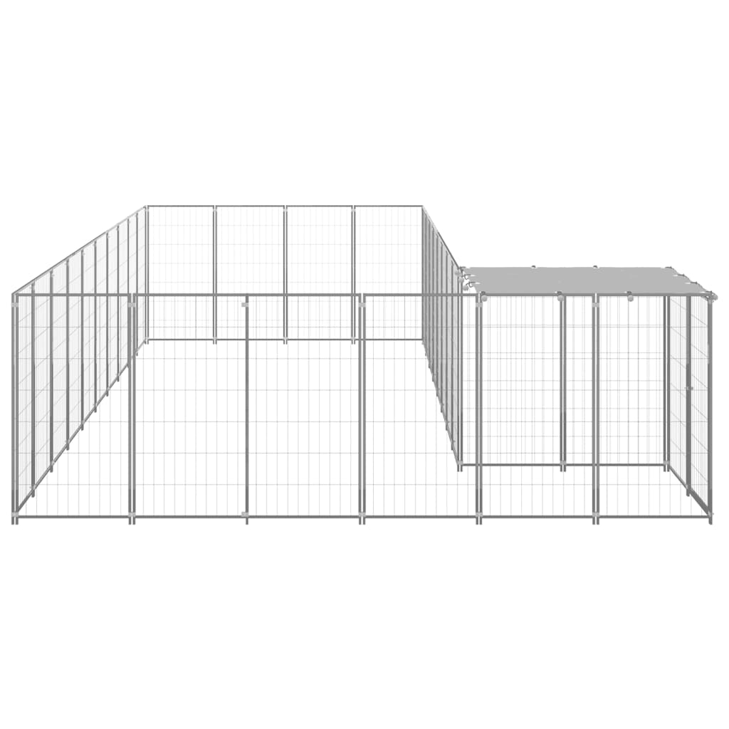 Σπιτάκι Σκύλου Ασημί 19,36 μ² Ατσάλινο - PAKOBAZAAR