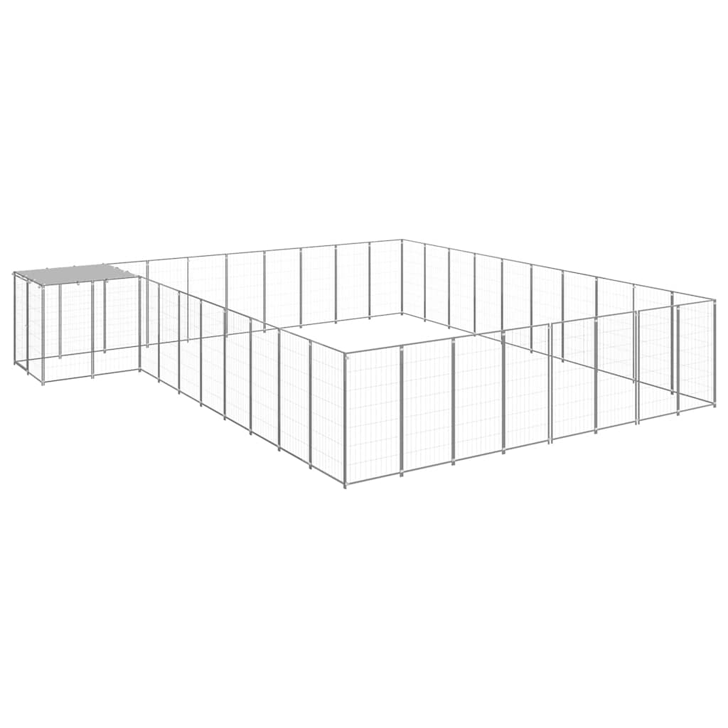 Σπιτάκι Σκύλου Ασημί 25,41 μ² Ατσάλινο - PAKOBAZAAR