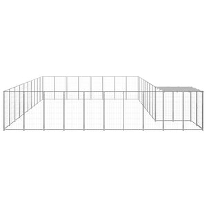 Σπιτάκι Σκύλου Ασημί 25,41 μ² Ατσάλινο - PAKOBAZAAR