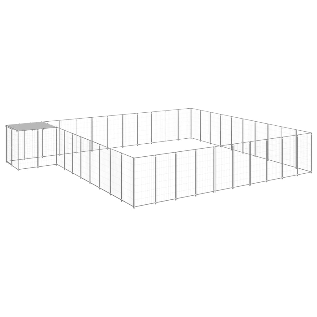 Σπιτάκι Σκύλου Ασημί 31,46 μ² Ατσάλινο - PAKOBAZAAR