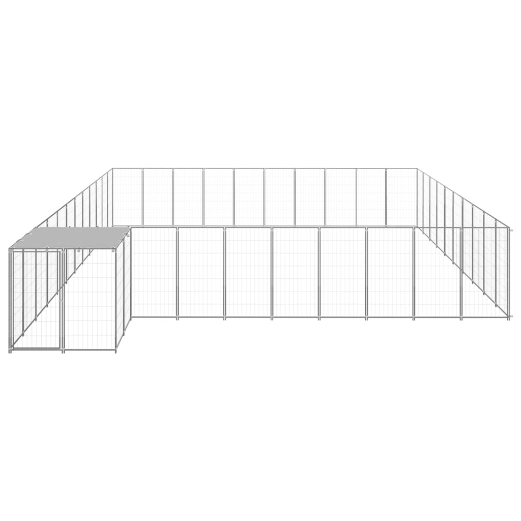 Σπιτάκι Σκύλου Ασημί 31,46 μ² Ατσάλινο - PAKOBAZAAR