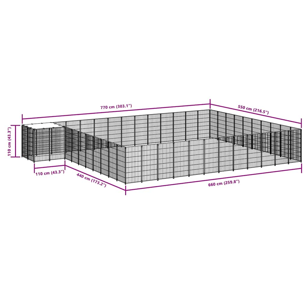 Σπιτάκι Σκύλου Ασημί 37,51 μ² Ατσάλινο - PAKOBAZAAR
