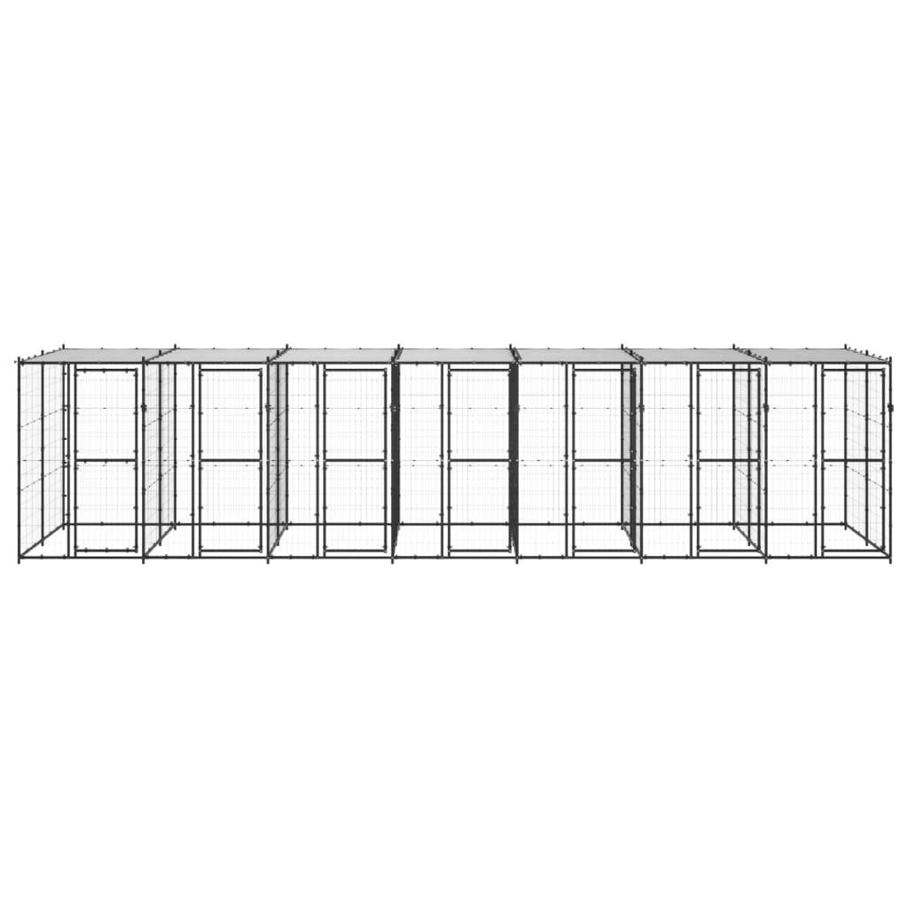 Κλουβί Σκύλου Εξωτ. Χώρου με Στέγαστρο 16,94 μ² από Ατσάλι - PAKOBAZAAR