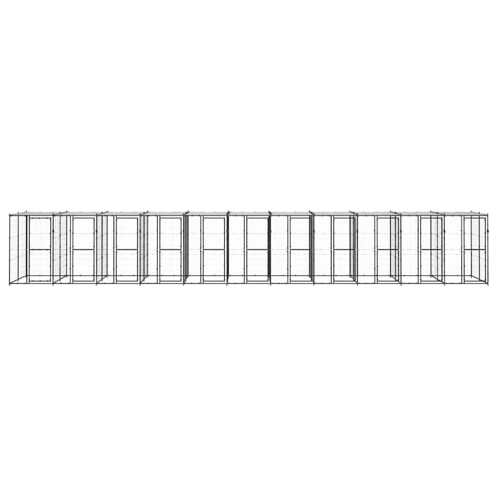 Κλουβί Σκύλου Εξωτ. Χώρου με Στέγαστρο 26,62 μ² από Ατσάλι - PAKOBAZAAR