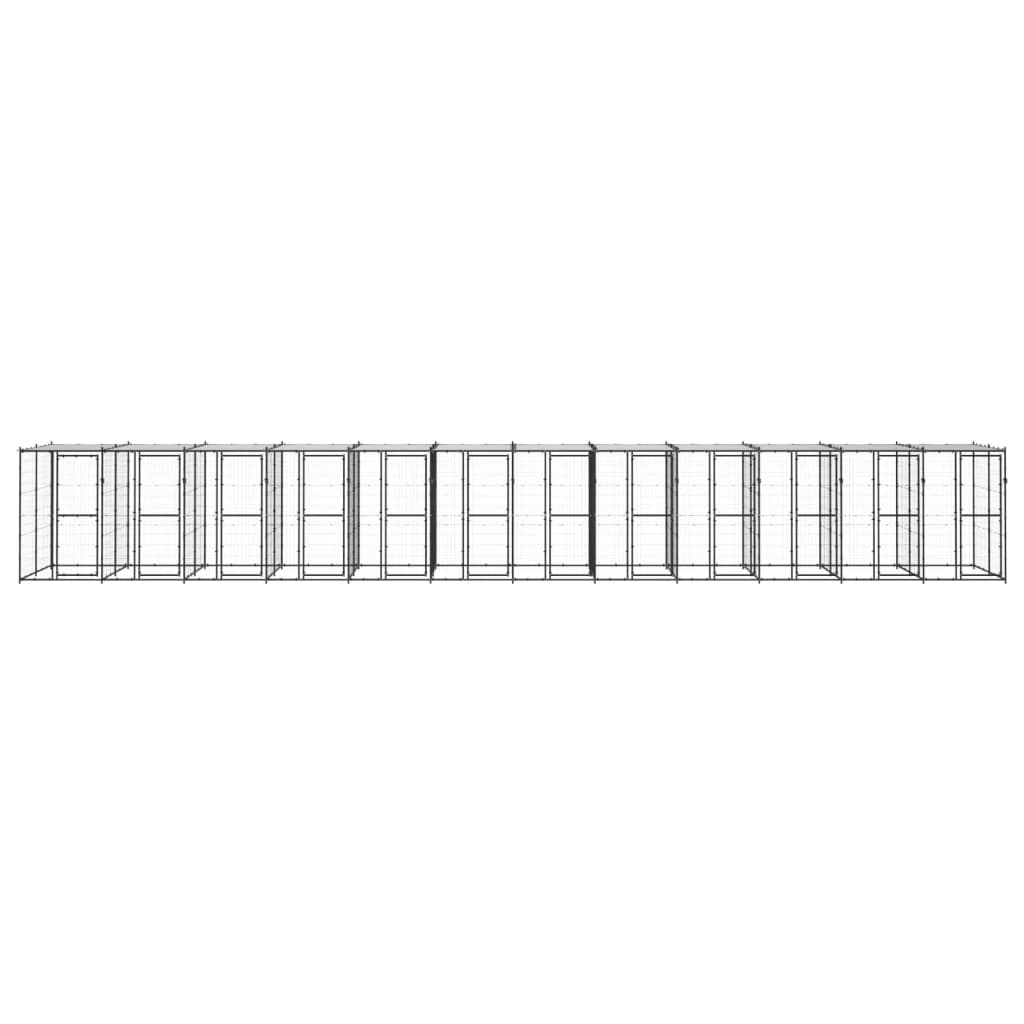 Κλουβί Σκύλου Εξωτ. Χώρου με Στέγαστρο 29,04 μ² από Ατσάλι - PAKOBAZAAR