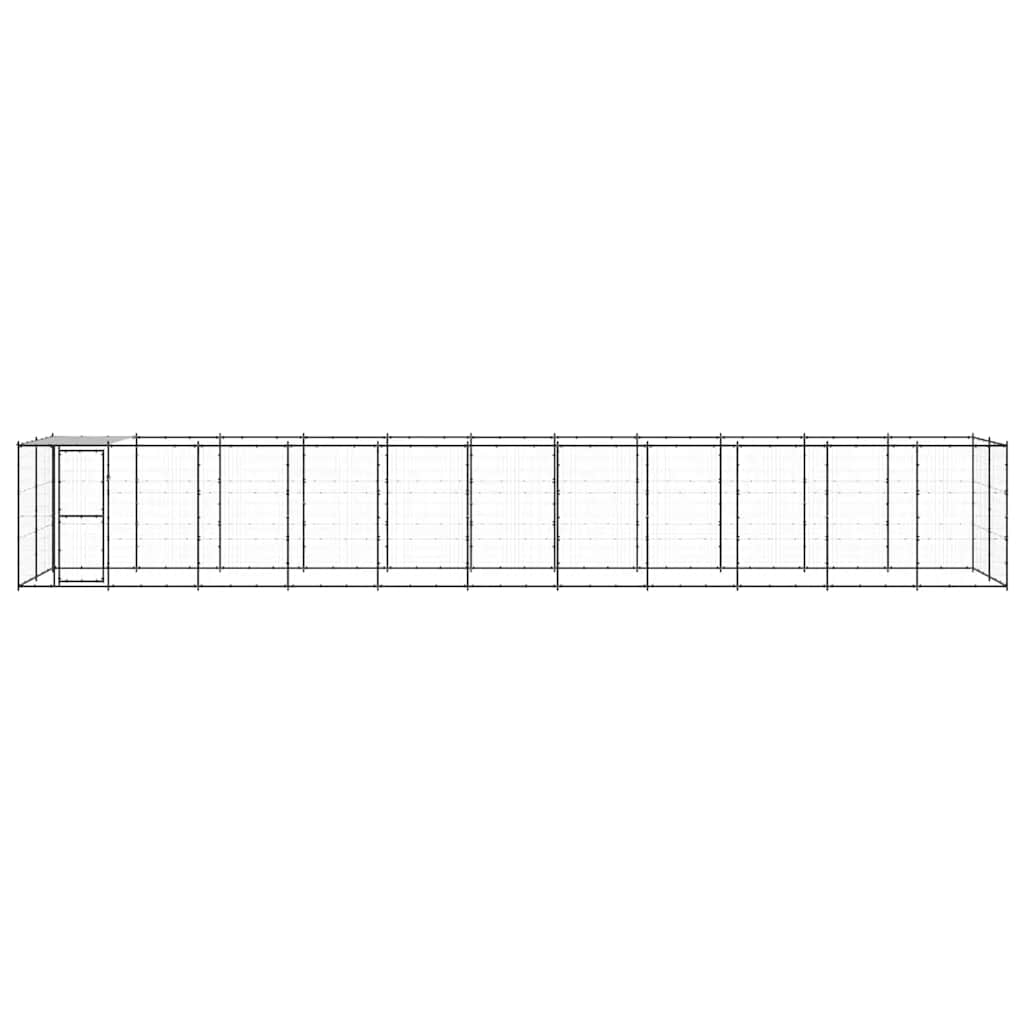 Κλουβί Σκύλου Εξωτ. Χώρου με Στέγαστρο 26,62 μ² από Ατσάλι - PAKOBAZAAR