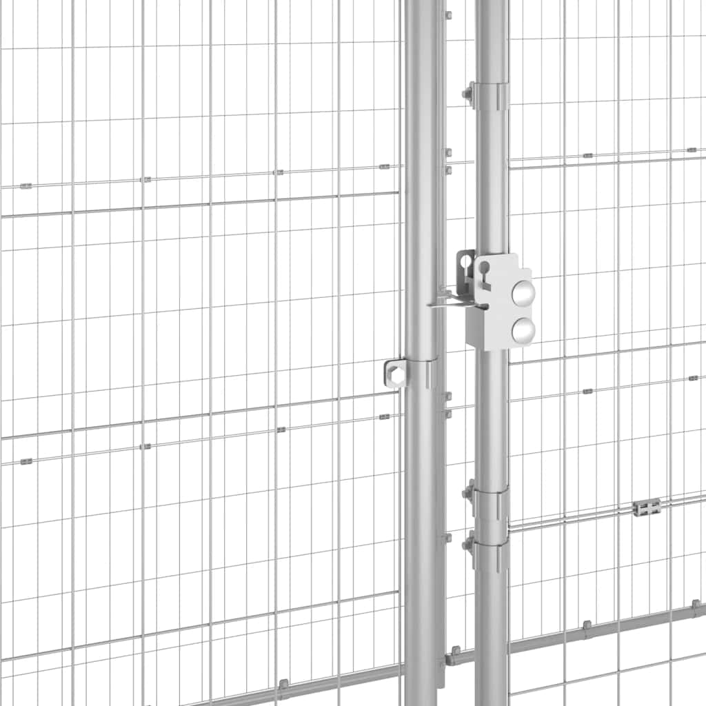 Κλουβί Σκύλου Εξ. Χώρου με Στέγαστρο 21,78 μ² Γαλβ. Χάλυβας - PAKOBAZAAR