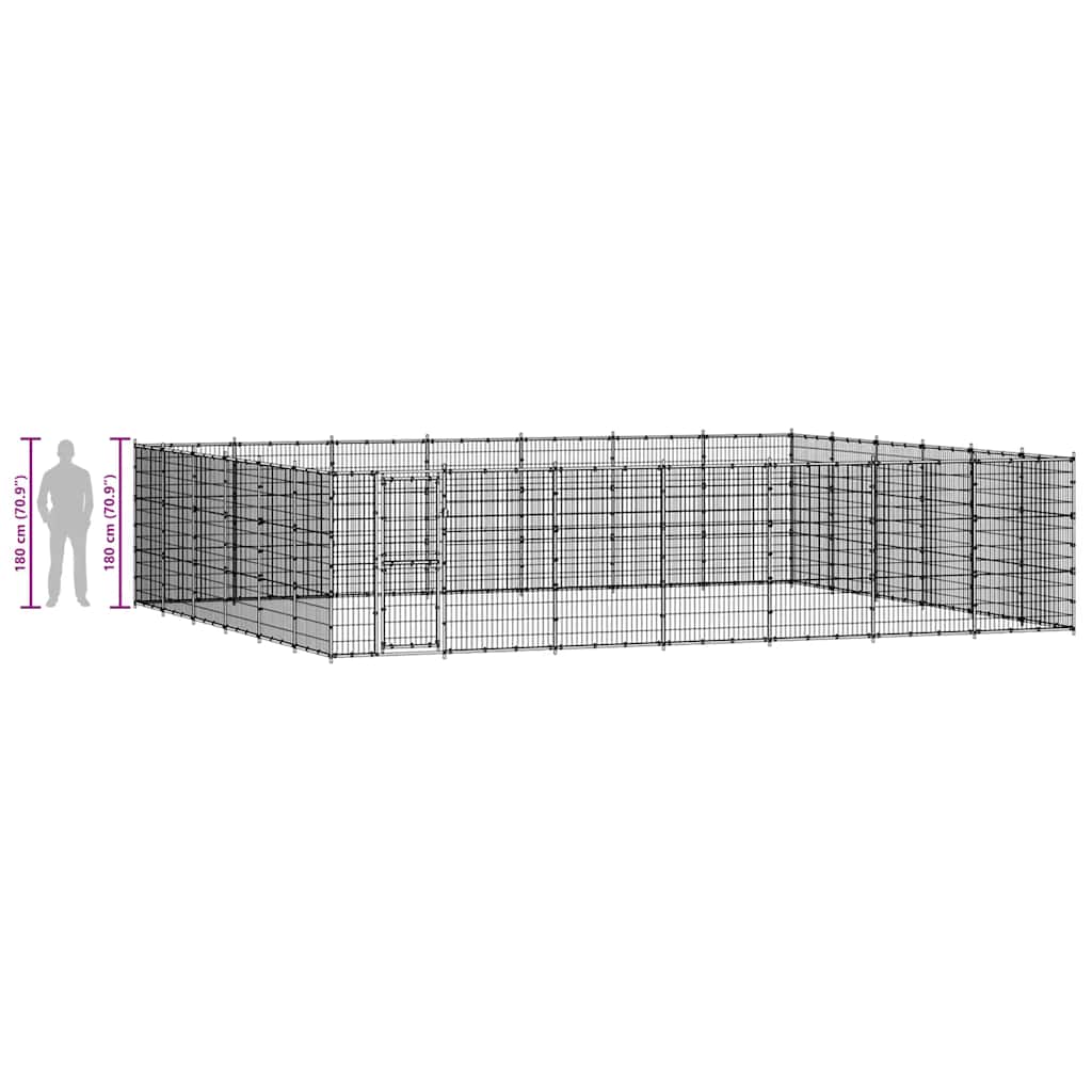 Κλουβί Σκύλου Εξωτερικού Χώρου 50,82 μ² από Ατσάλι - PAKOBAZAAR