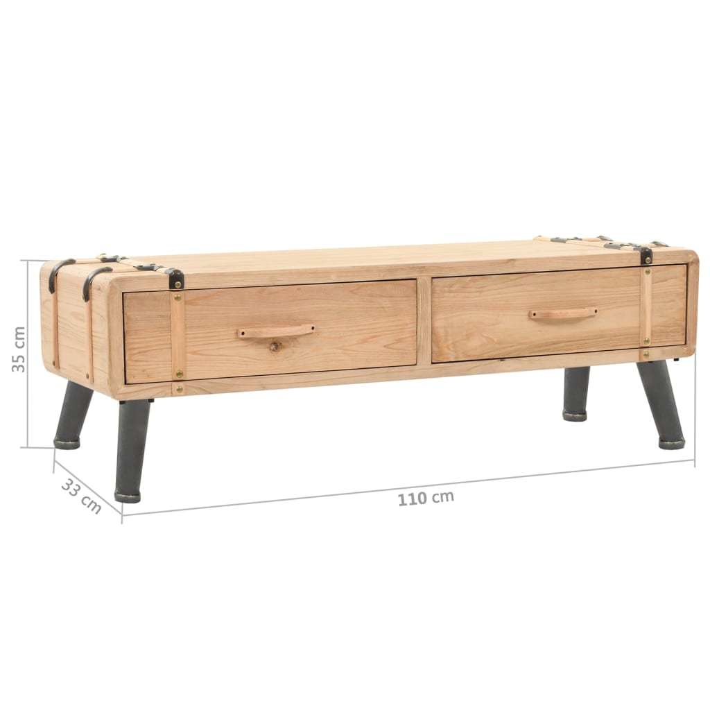 Έπιπλο Τηλεόρασης 110 x 33 x 35 εκ. από Μασίφ Ξύλο Ελάτης - Pakobazaar