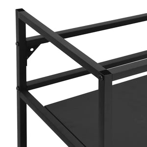 Έπιπλο Μπάνιου Μαύρο 40 x 38 x 83 εκ. Σιδερένιο - Pakobazaar